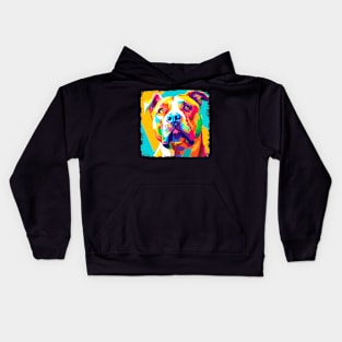 American Staffordshire Terrier Pop Art - Dog Lover Gifts Kids Hoodie